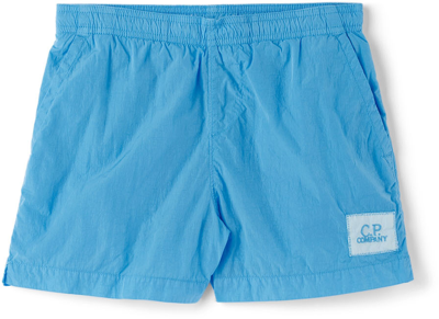 C.p. Company Kids Blue Chrome-r Swim Shorts