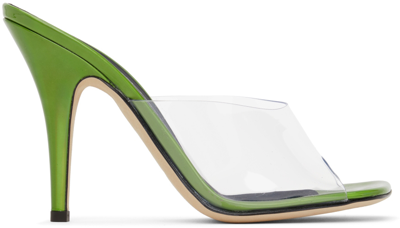 Giuseppe Zanotti Green Curvy 105mm Heeled Sandals In 005 Green