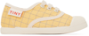 TINY COTTONS BABY YELLOW & BLUE GRID SNEAKERS