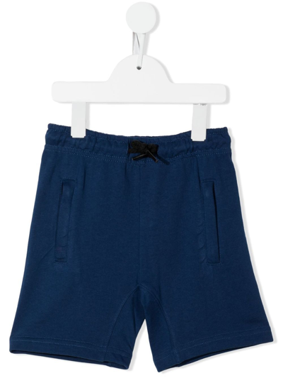 Molo Kids' Drawstring Organic-cotton Shorts In Blue