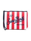 Mc2 Saint Barth Logo-print Beach Bag In Blue