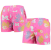 FOCO FOCO PINK MICHIGAN WOLVERINES NEON FLORAL SWIM TRUNKS