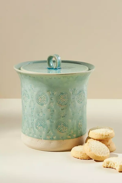 Anthropologie Old Havana Canister In Mint