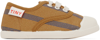 TINY COTTONS BABY TAN & BLUE LINES SNEAKERS