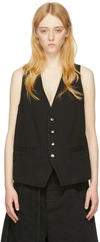 ANN DEMEULEMEESTER BLACK MARGOT VEST