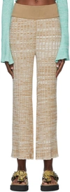 Valentine Witmeur Lab Beige Viscose Trousers In Beige