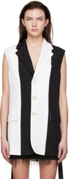 Marni Powder-grain Wool Longline Cardigan In 00n99 Black