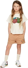 JELLYMALLOW KIDS BROWN TROUBLEMAKER SHORTS