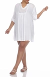 Boho Me Crochet Trim Coverup In White