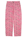 Paccbet Workwear Floral Pants In Pink