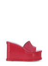 Haus Of Honey Lacquer Doll 115mm Platform Sandals In Hot Pink