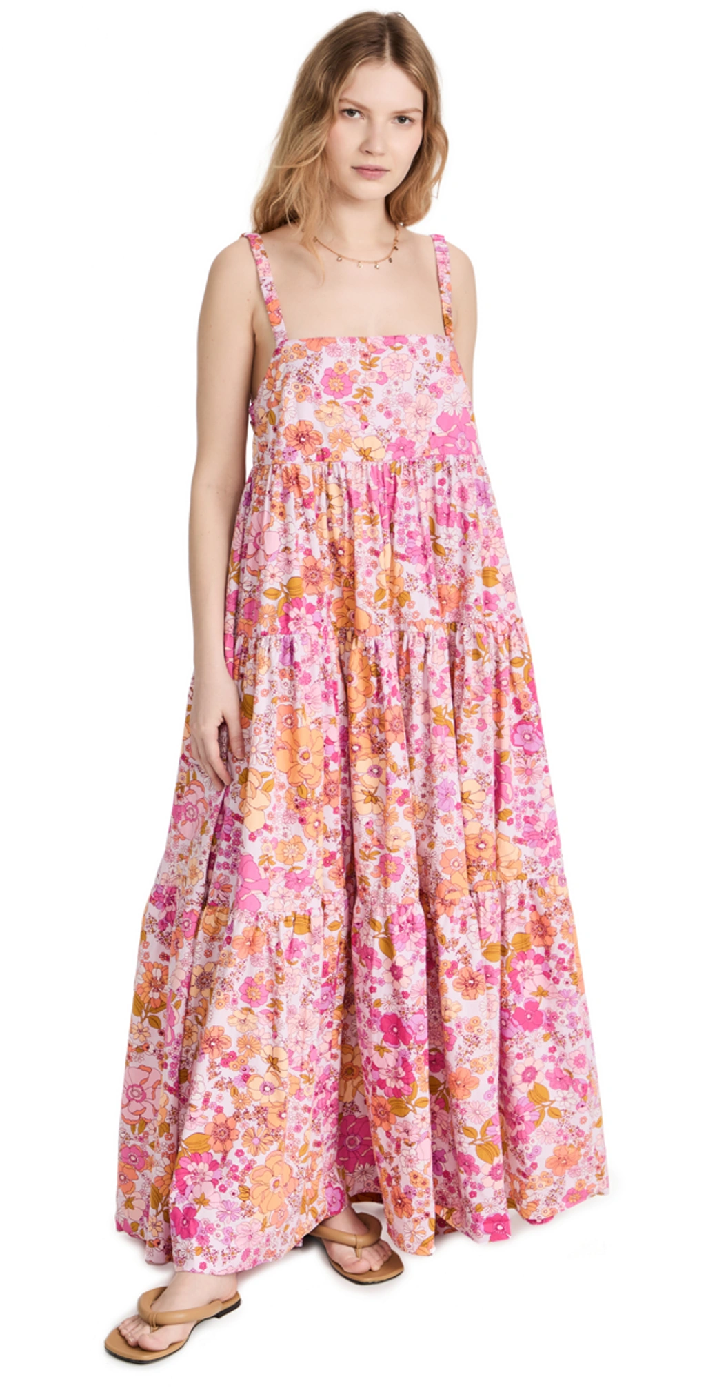 knee length dresses for ladies Rows of Roses Maxi Dress // Free People *XS-XL* | Women's Clothing main image 1