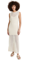 Rag & Bone Riley Crochet-knit Split Hem Maxi Dress In Ivory