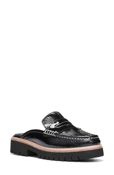 Mules Loafers Madewell En Cuir Verni Noir - Taille 6M (EUR 36), Occasion, Talon Bas Bloc