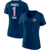 Fanatics Branded Navy Chicago Bears Team Mother's Day V-neck T-shirt In Navy