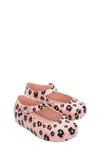 Melissa Kids' Pink Ballerina Flats For Girl With Animalier Print