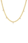 EF COLLECTION DIAMOND CURB CHAIN NECKLACE