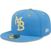New Era Royal Myrtle Beach Pelicans Authentic Collection Team Home 59fifty Fitted Hat In Royal