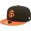 NEW ERA NEW ERA BLACK SAN JOSE GIANTS AUTHENTIC COLLECTION TEAM HOME 59FIFTY FITTED HAT