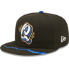 NEW ERA NEW ERA BLACK RANCHO CUCAMONGA QUAKES AUTHENTIC COLLECTION TEAM ALTERNATE 59FIFTY FITTED HAT
