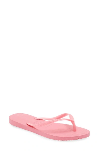 Havaianas Slim Flip Flop In Peach Rose