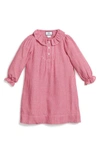 PETITE PLUME VICTORIA GINGHAM LONG SLEEVE NIGHTGOWN
