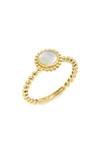 LAGOS COVET MOTHER-OF-PEARL STATION RING