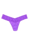 Hanky Panky Signature Lace Women's 4911 Low Rise Thong In Violet Purple