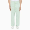 AMI ALEXANDRE MATTIUSSI AQUA GREEN STRAIGHT-LEG JEANS,UTR102630/K_AMI-441_310-33