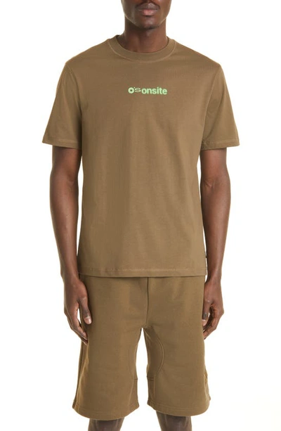 Affxwrks Onsite Organic Cotton Graphic Tee In Mud