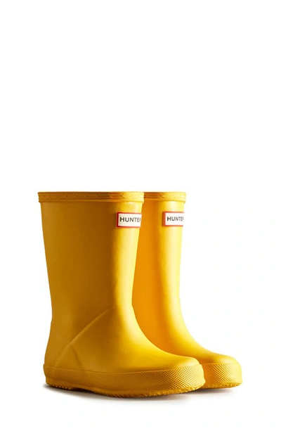 Hunter Kid's Classic Leather Rain Boots, Baby/toddler/kids In Yellow/yellow