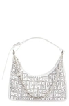 GIVENCHY MOON CUT SMALL LEATHER HOBO BAG
