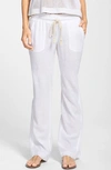 Roxy Oceanside Drawstring Pants In Sea Salt