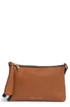 Marc Jacobs The Cosmo Leather Crossbody Bag In Chocolate Truffle