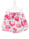 Andorine Floral-print Shorts In Pink