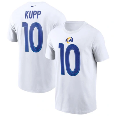 Nike Men's Cooper Kupp White Los Angeles Rams Name And Number T-shirt In White/white