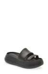 Rag & Bone Brixley Rubber Slide Flatform Sandals In Blk
