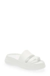 Rag & Bone Brixley Rubber Slide Flatform Sandals In White