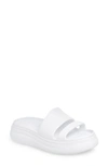 Rag & Bone Brixley Rubber Slide Flatform Sandals In Wht