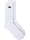 PALM ANGELS PALM TREE-EMBROIDERED SOCKS