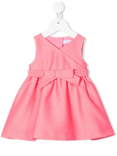 Abel & Lula Babies' Bow Detail Party Dress In Pink