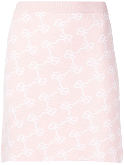 Rokh Pink Viscose Mini Skirt