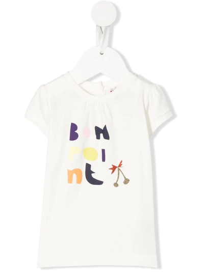 Bonpoint Babies' Logo-print T-shirt In White