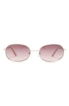 GUESS 55MM OVAL SUNGLASSES