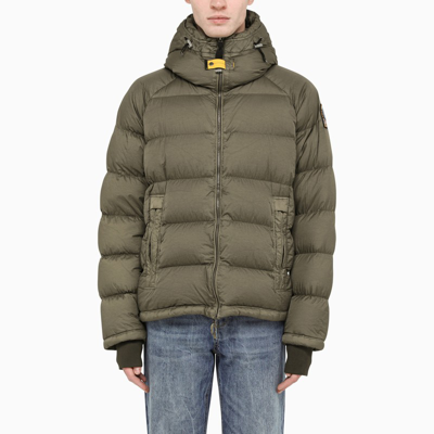 Parajumpers Green Hooded Down Jacket