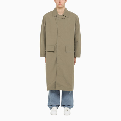 Studio Nicholson Grey Parka Jacket In Beige