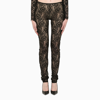 DOLCE & GABBANA BLACK LACE LEGGINGS