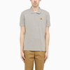 Kenzo Tiger Crest Polo Shirt In Grey