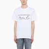 MARTINE ROSE WHITE LOGO-PRINT T-SHIRT