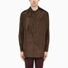 Valentino Brown Silk Shirt